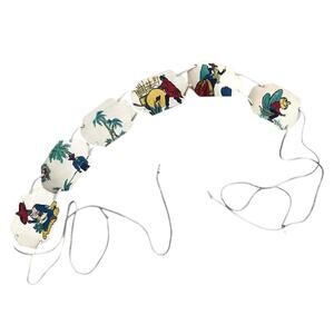 Vintage 1950's Mexican Handpainted Leather Panel Belt